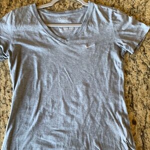 Nike Women's Gray V-Neck Top